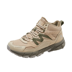骆驼登山鞋男士冬季防水防滑耐磨加绒户外高帮专业徒步鞋女款