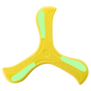 夜光回旋镖会发光旋转飞碟儿童户外玩具软回力镖飞盘趣味亲子互动