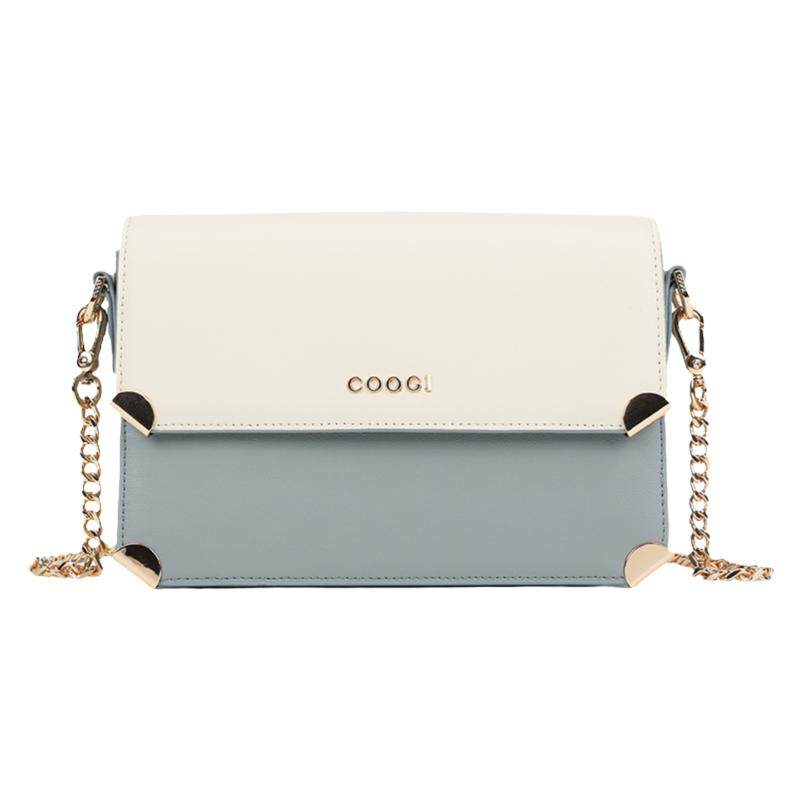 COOGI包包女士新款真皮斜挎包高级感通勤轻奢单肩包小方包腋下包