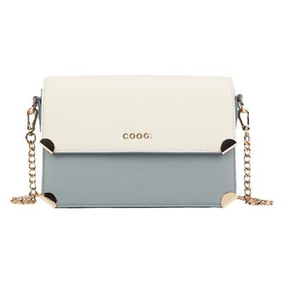 COOGI新款真皮斜挎包小方包