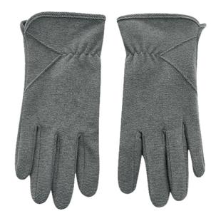 露二指秋冬季男士抓绒手套薄款漏手指开车骑行防滑保暖可触屏防寒