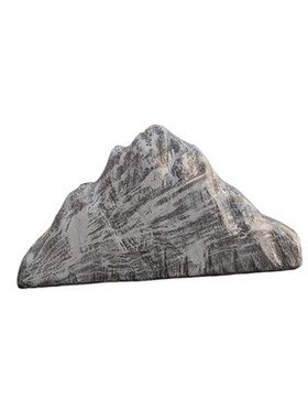 定制高密度泡沫仿真雪浪石双面