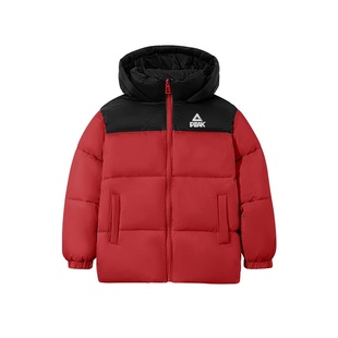 匹克童装男童棉服2025新款儿童加厚棉袄冬季红色外套大童棉衣冬装