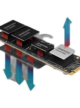 三星9100PRO固态硬盘2T台式机1t笔记本M2算力3A游戏NVMePCIe5.0