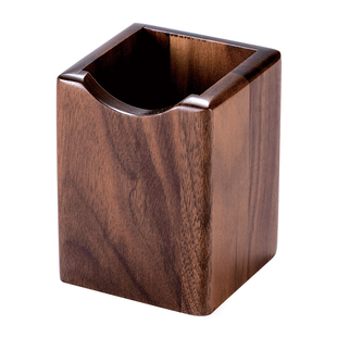 榉木胡桃木笔筒办公室桌面简约风格实木木质领导摆件古风创意送老师高级感创意木制笔桶收纳盒定制刻字印logo