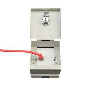 电脑网络模块保护盒加锁86面板锁网线网口接口模块面板加锁保护罩