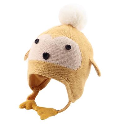 毛线帽卡通护耳保暖宝宝针织帽