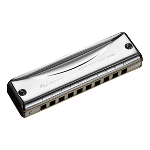 SUZUKI铃木MR-350全金属口琴10孔专业级蓝调布鲁斯口琴新手初学款