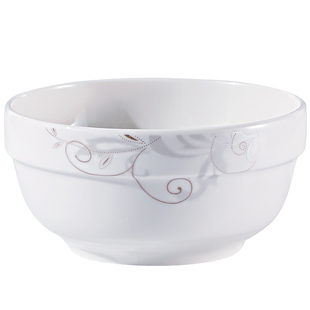 家用加大加厚陶瓷碗中式简约高颜值网红护边碗米饭碗商用正品餐具