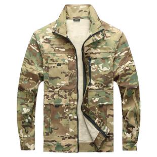 迷彩服套装耐磨劳保夏季薄款防撕裂电焊工装户外野营军迷作训服