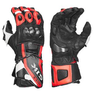 SBK摩托车竞技手套碳纤维长款防护防摔骑士机车赛车骑行装备触屏