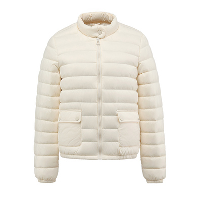 90绒排骨羽绒服女短款立领