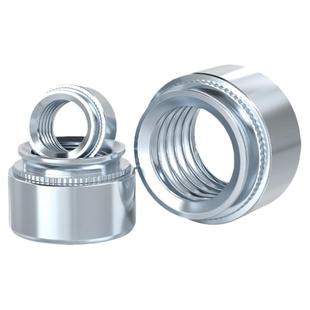 国标镀锌S压铆螺母压板螺丝帽钣金铆接件卯M2M3M4M5M6M8M10-0*1-2