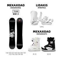 Шпон (Команда) + Крепления (Белые) + Ботинки