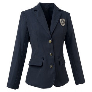 林间萌象正版学院风jk制服绀色西服三粒扣收腰西装秋冬校供感外套