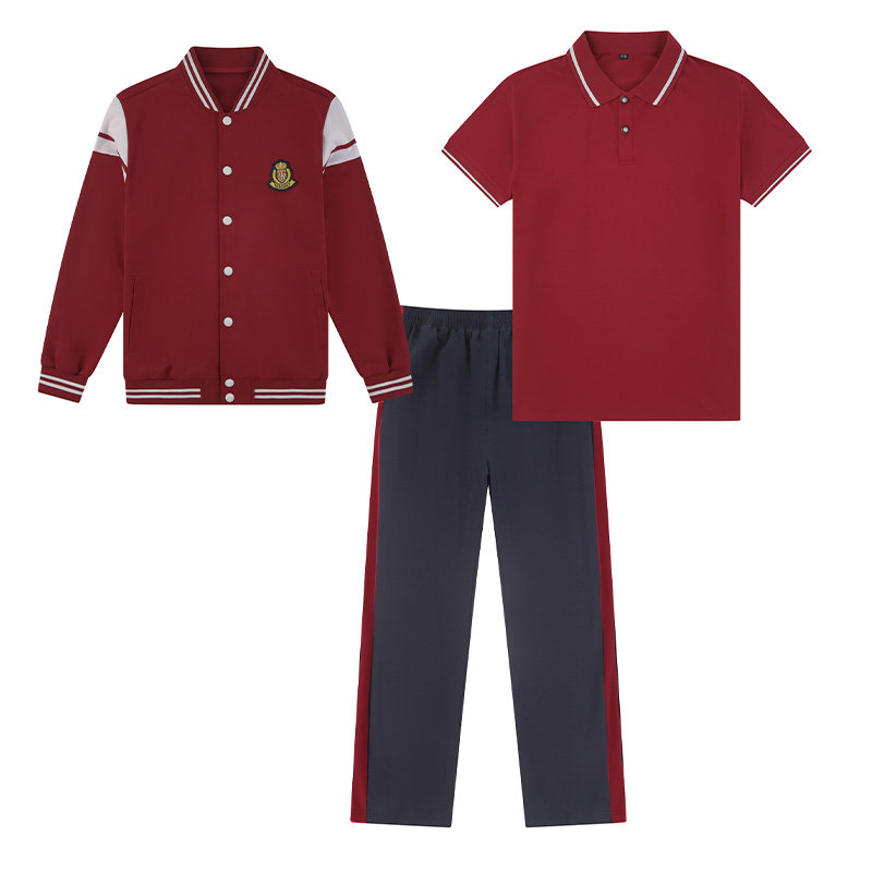 中学生校服冲锋衣套装
