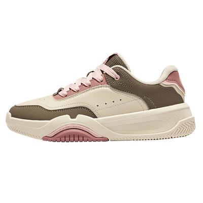 焦糖拿铁鸿星尔克女鞋板鞋厚底面包鞋夏季新款复古休闲运动鞋子女