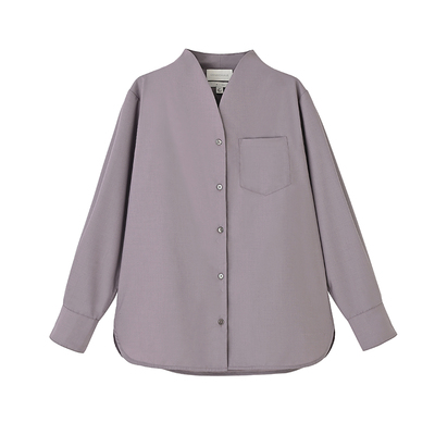 新中式禅意领衬衫宽松气质衬衣