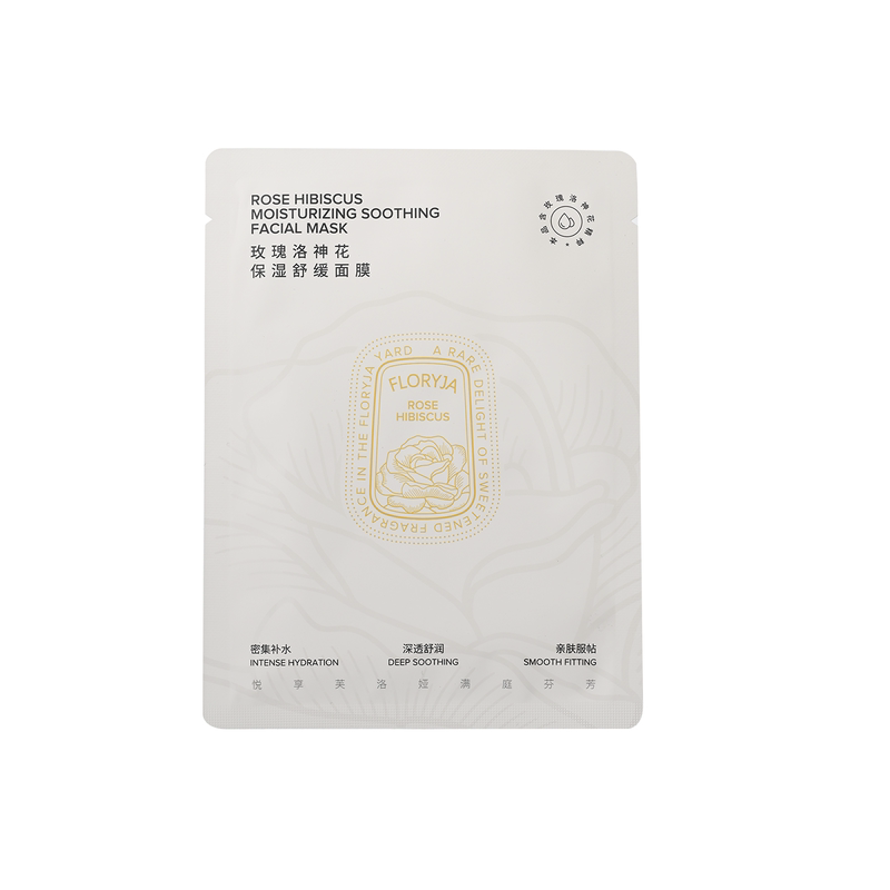 FLORYJA玫瑰洛神花保湿舒缓面膜