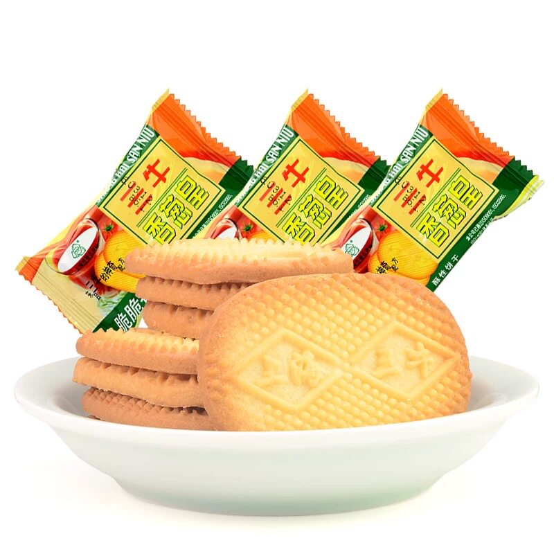 上海三牛香葱皇饼干1500g咸味