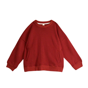 蔡爸爸童装 新款冬装男女大童松紧裤子驼色百搭休闲长裤1350+1311