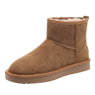 红蜻蜓厚底雪地靴女冬季加绒棉鞋