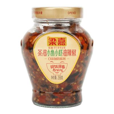 梁嘉瓶装小鱼小虾油辣椒湖南