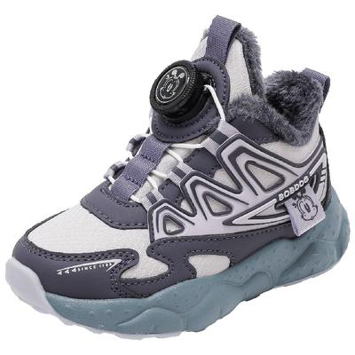 巴布豆童鞋女童鞋子儿童加绒鞋2025新款冬季加厚冬鞋小女孩大棉鞋