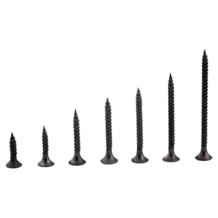 高强度干壁钉黑螺丝钉自攻螺丝木工加长加硬石膏板螺丝M3.5自攻钉