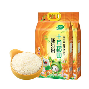25年新米十月稻田东北大米胚芽米2.5kgx2真空包装香粳米10斤官方