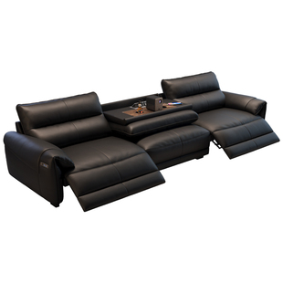 政府补贴法莎蒂零靠墙意式躺椅真皮多功能沙发客厅头等太空电动舱