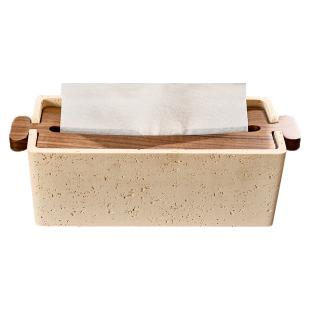 商用台式擦手纸盒台面厨房卫生间纸巾盒桌面抽纸盒洗手台干手纸盒