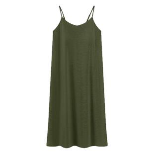 『闺蜜款』带胸垫凉感型夏季吊带睡裙女莫代尔V领性感连衣裙睡衣