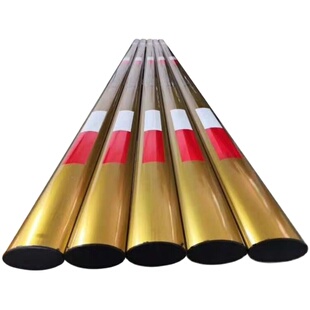 停车场道闸栏杆升降杆金色椭圆防砸胶条道闸杆小区门卫门禁起落杆