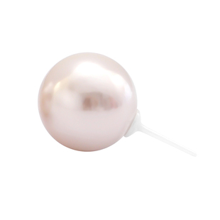 馒头珠生物瓷珍珠耳钉独特气质轻奢耳环高级感女爆款扁圆吊坠耳饰