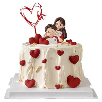 情人节软胶男女朋友人偶摆件