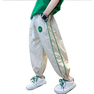 男童夏款裤子2026新款中大儿童装夏季薄款运动防蚊长裤男孩春秋潮