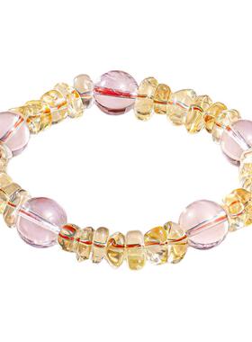 诗普琳紫晶黄晶手链带证书