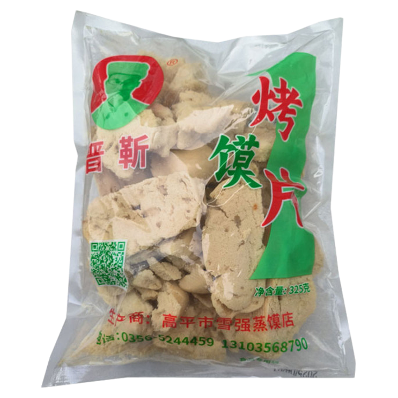 山西晋城特产高平晋靳烤馒片325g烤馒头米面馒零食非油炸干馒片