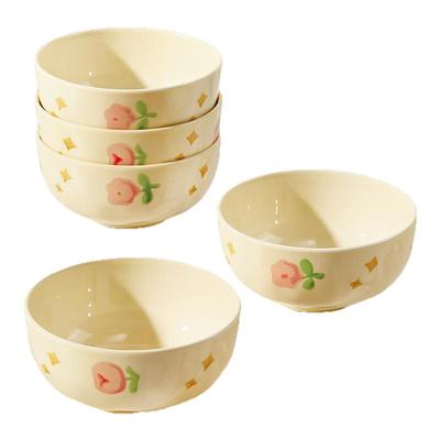 墨色奶油风餐具饭碗家用2024新款