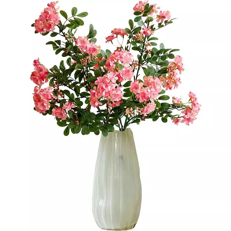 落地粉色含笑花仿真花束