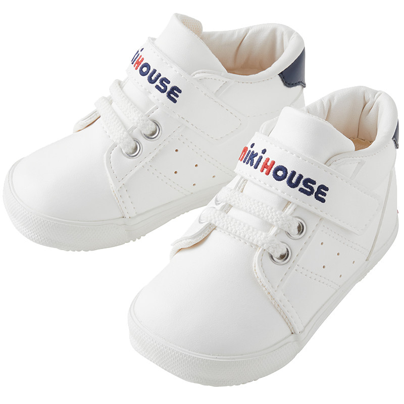 MIKIHOUSE小白鞋二段大童学步鞋