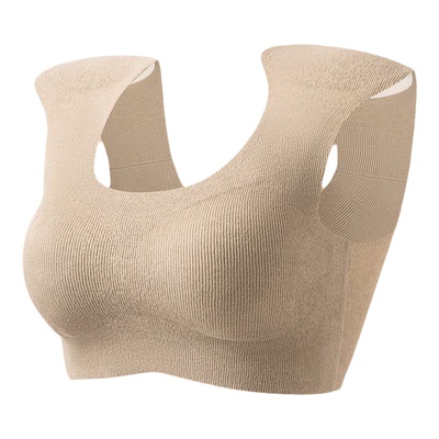 带胸垫小胸聚拢隐形无痕保暖背心