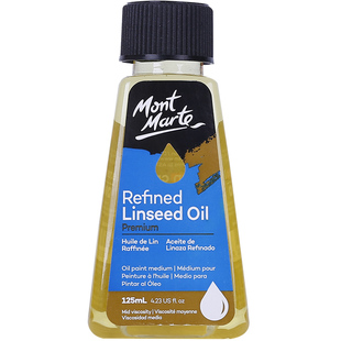 蒙玛特 油画松节油稀释剂油画颜料调色油亚麻仁油绘画用媒介剂助剂洗笔油水液