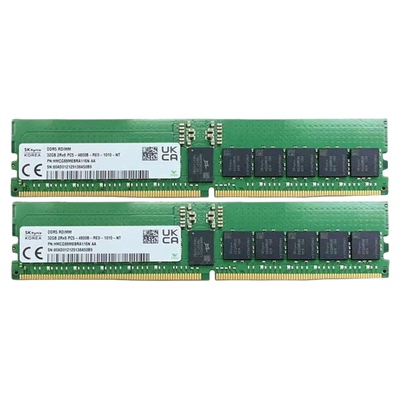 SK海力士DDR5 16G 32G 4800 5600ECC服务器RDIMM工作站内存条6400
