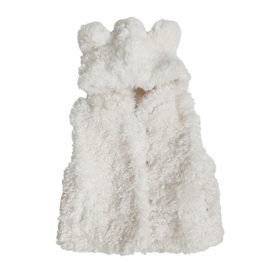 亲子款毛毛皮草羊羔毛马甲儿童