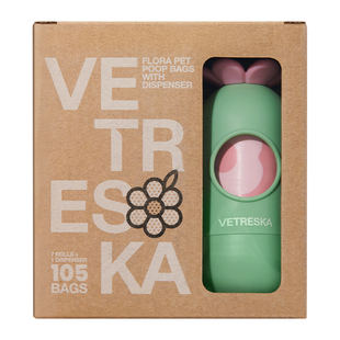 未卡花花胶囊拾便器套装户外出行遛狗加厚款便携捡屎袋猫砂垃圾袋