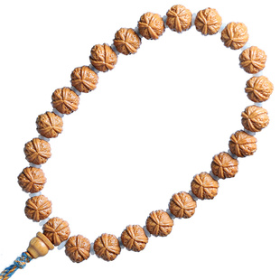 猴头核桃雕刻正奔三棱小手串猴头核雕文玩三棱小核桃手持男女把件