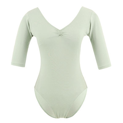 舞祖芭蕾舞成人练功服体操服中袖