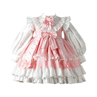 DeerBell女童洛丽塔公主裙春秋季高级感幼儿生日礼服儿童连衣裙子